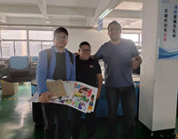 飘洋过海，巴西客户来到万丽达选购uv平板机！