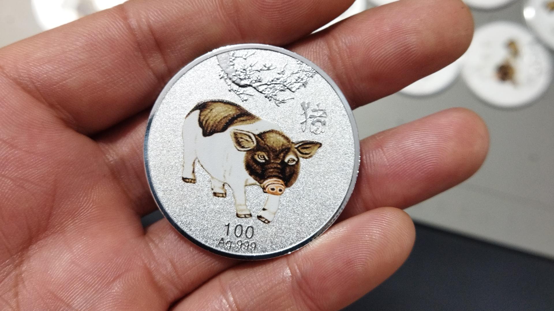 万丽达CCD圆形纪念币视觉定位打印机