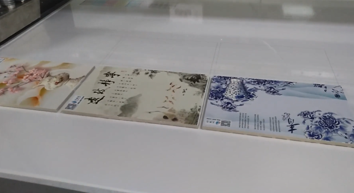 UV平板打印机瓷砖材质浮雕打印